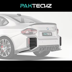 PAKTECHZ Design Dry Carbon Fiber Rear Bumper Trims For BMW G87 M2 - 2023---