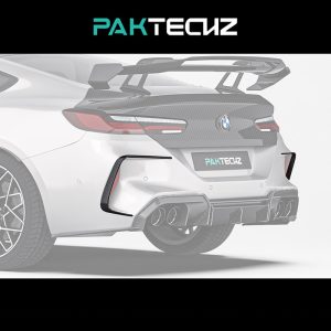 PAKTECHZ Design Dry Carbon Fiber Rear Canards For BMW F91 F92 M8 - 2019-2022