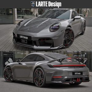 Larte Design Gloss Black Body Kit For Porsche 911 992.2 Carrera - 2025--- (Fit Sport Design Only)