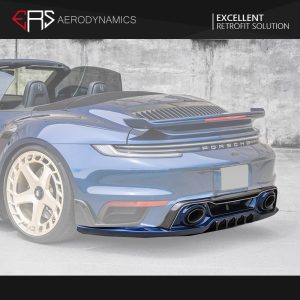 ERS Dry Carbon Fiber Rear Diffuser T Style For Porsche 911 992.2 Carrera Turbo S - 2025---