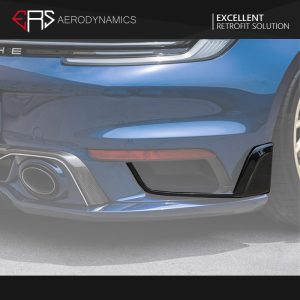 ERS Dry Carbon Fiber Rear Apron T Style For Porsche 911 992.2 Carrera Turbo S - 2025---