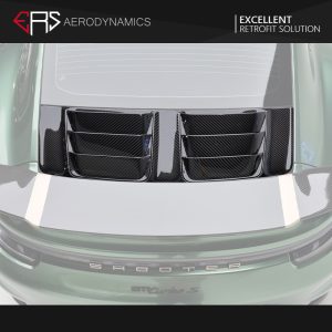 ERS Dry Carbon Fiber Rear Engine Hood Topcar Style For Porsche 911 992.2 Carrera - 2025---