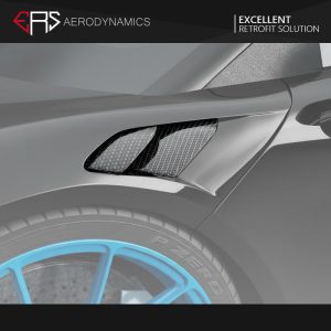 ERS Dry Carbon Fiber Front Fender Inlets N Style For Mclaren Artura - 2022---