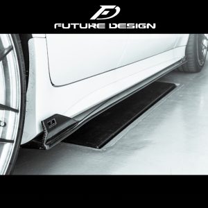 Future Design Carbon Fiber Side Skirts GT-V Style For Mercedes Benz CLS CLASS C257 - 2019-2023