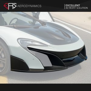 ERS Dry Carbon Fiber Front Bumper Upgrade 675LT Style For Mclaren 650S / MP4 12C