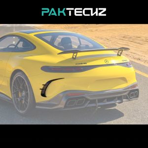 PAKTECHZ Design Dry Carbon Fiber Rear Side Splitter For Mercedes Benz AMG GT C192 Coupe - 2024---