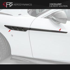ERS Dry Carbon Fiber Fender Trims M Style For Ferrari Roma - 2020-2024