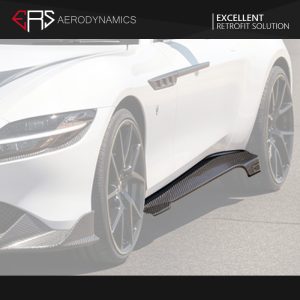 ERS Dry Carbon Fiber Side Skirts M Style For Ferrari Roma - 2020-2024