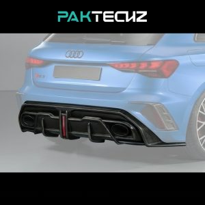 PAKTECHZ Design Dry Carbon Fiber Rear Diffuser For Audi RS3 8Y Facelift Sportback / Sedan - 2024---