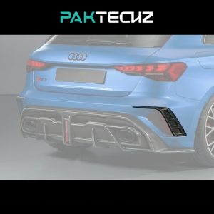 PAKTECHZ Design Dry Carbon Fiber Rear Canards For Audi RS3 8Y Facelift Sportback - 2024---