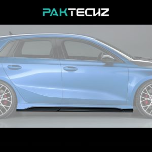 PAKTECHZ Design Dry Carbon Fiber Side Skirts For Audi RS3 8Y Facelift Sportback / Sedan - 2024---