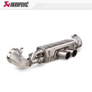Akrapovic Exhaust Slip-On Race Line (Titanium) W/Race Line Adapter Set (SS) For Porsche 911 Carrera GT3 / GT3 Touring (992.2) -2025---