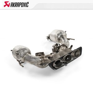 Akrapovic Exhaust Slip-On Race Line (Titanium) For Ferrari 296 GTB - 2023---
