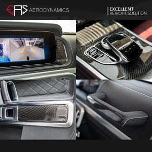 ERS Carbon Fiber Interior Trim Set For Mercedes Benz G CLASS W463A W464 G63 - 2019-2024 (RHD)