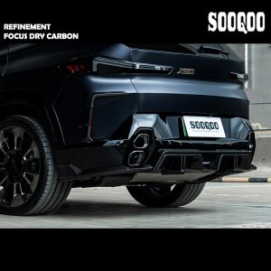SOOQOO Dry Carbon Fiber Rear Diffuser For BMW G09 XM - 2023---