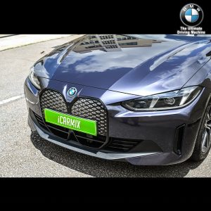 Genuine BMW Retrofit Shadow-line Gloss Black Facelift Style Front Grille For BMW G26 i4 - 2022--- (W/ Camera Version)