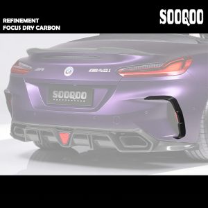 SOOQOO Dry Carbon Fiber Rear Bumper Flaps For BMW G29 Z4 - 2019-2026