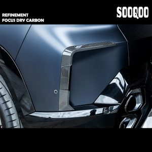 SOOQOO Dry Carbon Fiber Rear Bumper Flaps For BMW G09 XM - 2023---