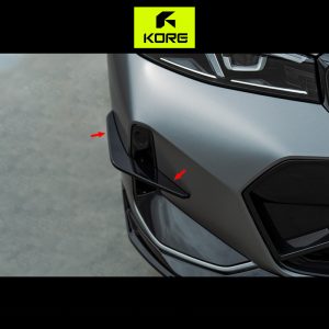 KORE Gloss Black Front Bumper Flaps For BMW 3 Series G20 LCI - 2022-2026