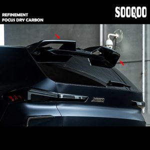 SOOQOO Dry Carbon Fiber Rear Roof Spoiler For BMW G09 XM - 2023---